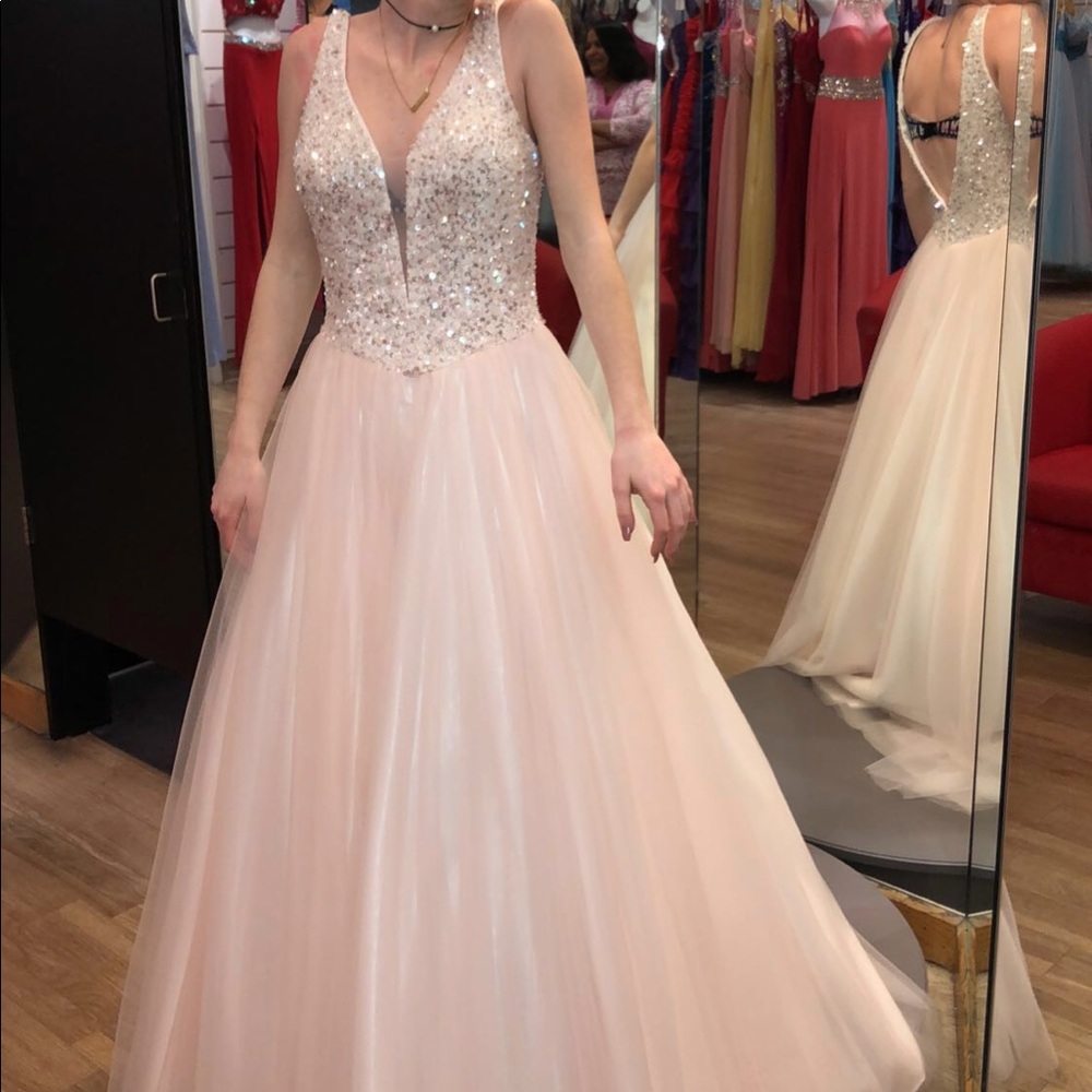 Pale Pink Prom Dress